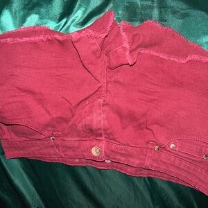Refuge maroon Jean Shorts
